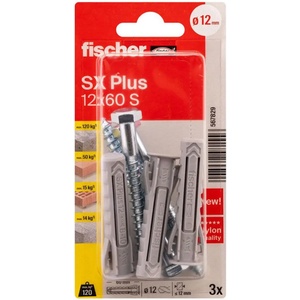 Fischer ДЮБЕЛ С ВИНТ 12x60 3 БР fischer sx plus (4048962481556)