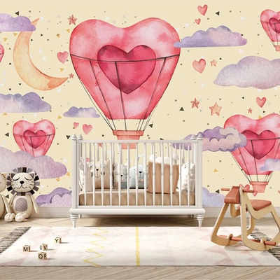 Art gift Тапет за детска стая - Балони в небето