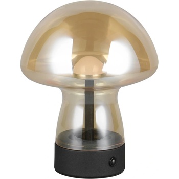 TRIO LED настолна лампа в кехлибарен цвят със стъклен абажур (височина 18 cm) Dooley - Trio (R54981113)