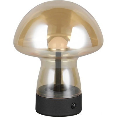 TRIO LED настолна лампа в кехлибарен цвят със стъклен абажур (височина 18 cm) Dooley - Trio (R54981113)