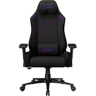 LORGAR CHA41 Ergonomic Gaming Chair Advanced premium anti-stain fabric Black/purple (LRG-CHA41-BK-PR)