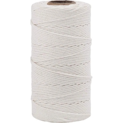 Špagát bavlna/polyester, 3-vrstvy, prírodný 1,5mm/50g