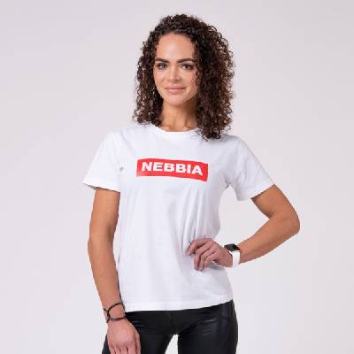 Dámské tričko Basic White - NEBBIA barva: bílá, velikost: S