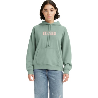 Levi's Graphic Standard Hoodie Batwin svetlo zelená ružová