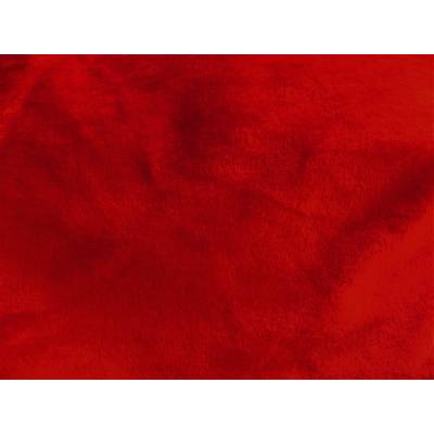 Umela kožušina, plyš, červený, 9 mm metráž: min. 0,2 bm