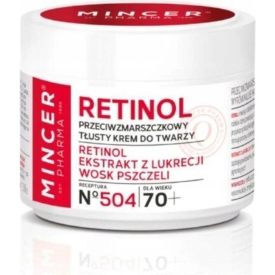 Mincer Pharma Retinol N° 500 70+ N° 504 Licorice Extract Beeswax 50 ml