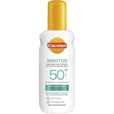 Carroten , слънцезащитен спрей Sensitive Suncare Milk SPF 50+, 200 мл