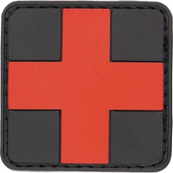Patch Medic kríž prvá pomoc čierny