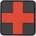 Patch Medic kríž prvá pomoc čierny