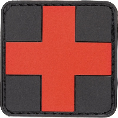 Patch Medic kríž prvá pomoc čierny