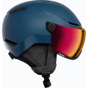 Atomic Скиорска каска Atomic Revent Visor Photo deep ocean/red photo