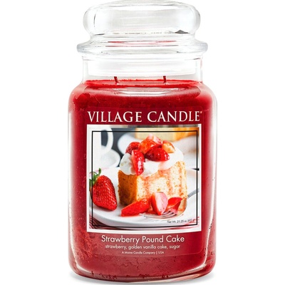 Village Candle Strawberry Pound Cake 602 g