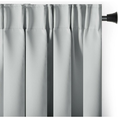 Záves AmeliaHome Blackout s multifunkčnou páskou svetlosivý, veľkosť 140x270
