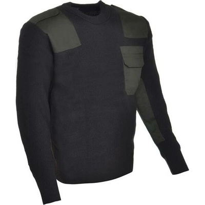 Sveter BW M-TRAMP RTX s výstrihom v tvare O olivovozelený