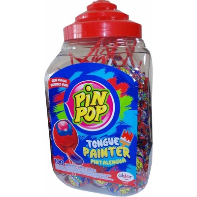 Aldor PIN POP Tongue Painter lízátka barvící100 x 17 g