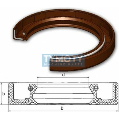 Gufero tlakové 18x30x6 FPM-VIASY Dichtomatik – Zbozi.Blesk.cz