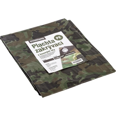 DEK plachta zakrývací STANDARD CAMO 100 g/m2 maskovací 2×3 m