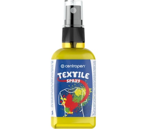 Centropen Barva na textil ve spreji 110 ml žlutá