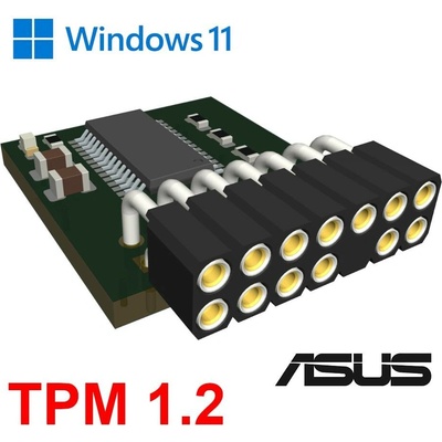 IAX (B-101) ASUS B-modul special TPM 1.2 var:LPC pin:14pin pro Win11
