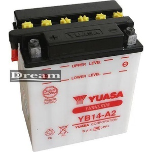 YUASA Yumicron 12V 14Ah left+ YB14-A2