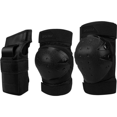 Spokey SHIELD PRO 3dielna sada chráničov pre dospelých, čiernych, veľ. L