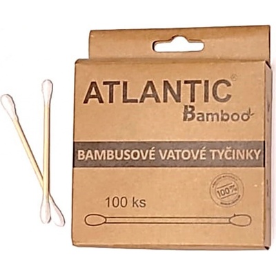 Atlantic Bamboo bambusové vatové tyčinky 100 ks