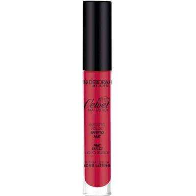 Deborah Milano tekutá matná rtěnka Fluid Velvet 21, Poppy Red 4,5 g