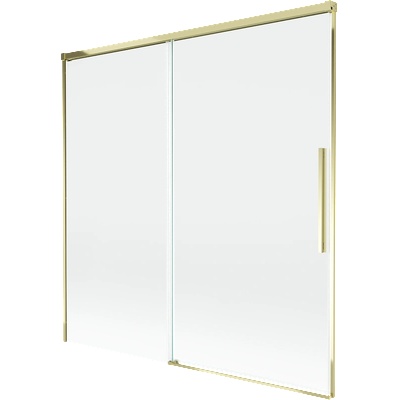 Mexen Rox душ параван, плъзгащ се, 2-крила, 160 x 150 см, прозрачен, златист - 8C9-160-001-50-00 (8C9-160-001-50-00)