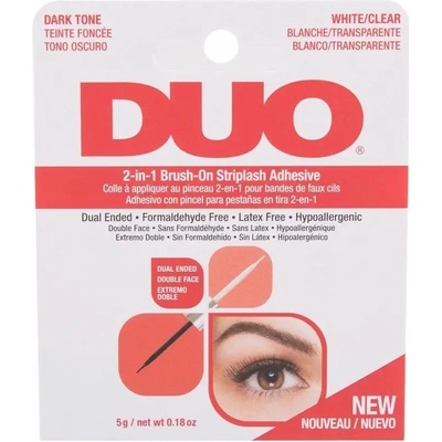 Ardell Duo dvojfarebné lepidlo na mihalnice odtieň Dark Tone/ White/Clear 5 g