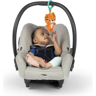 BRIGHT STARTS Chrastítko plyšové na C kroužku tygr Jingle Joy™