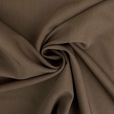 Kepr Twill elastický „4-way“ – Hnědá čokoládová