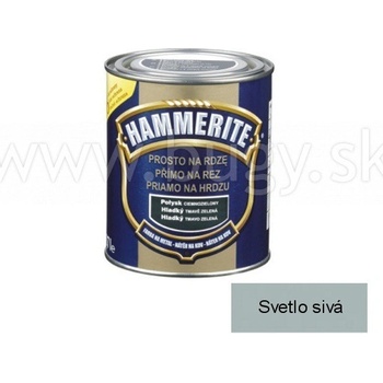 Hammerite přímo na rez, 0,70L, hladký světle šedý
