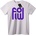 NOONEBRAND Тениска FOL Лилав Лого - 4XL, White