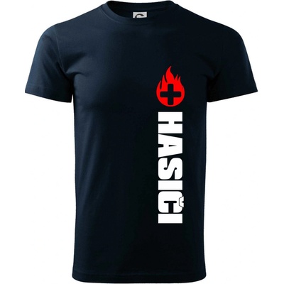 Hasiči zdravotník klasické pánské triko námořní modrá velmi tmavá téměř černá