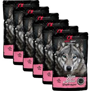 Alpha Spirit Dog Ham Mousse 6 x 85 g