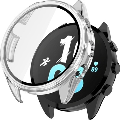 VSECHNONAMOBIL PC FULL COVER Plastový kryt se sklem pro Garmin Forerunner 165 průhledný 72632