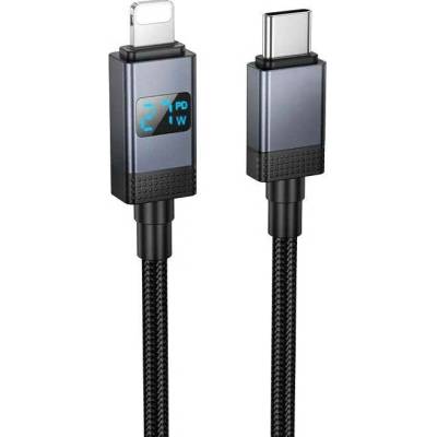 Hoco X118 USB C na Lightning Pd 27W s displejem 1m černý