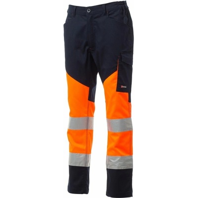 Payper Working Summer kalhoty cargo oranžová fluo/námořnická modrá