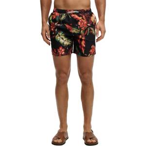 Superdry Бански гащета Superdry Hawaiian Print 16 swimming shorts - Black (Cuban Nights Black)