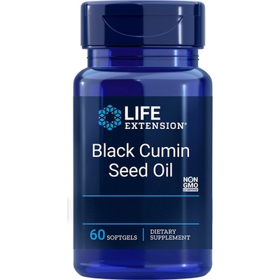 Life Extension Black Cumin Seed Oil 500 mg 60 gelových tablet