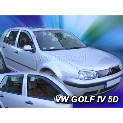 Deflektory Volkswagen Golf IV hatchback/combi, 5-dverová 1997-2004 predné + zadné