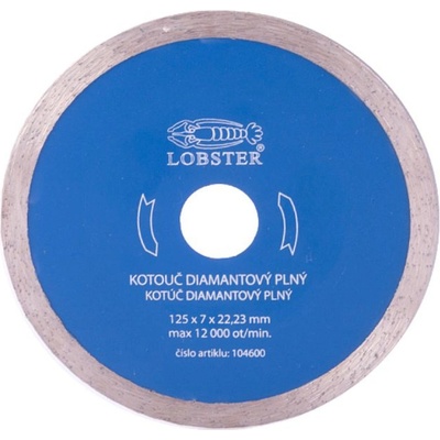 Lobster Kotouč diamantový 125 mm 104600