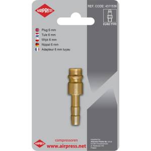 Airpress Съединител за маркуч 6 мм Евро 4311536 (4311536)