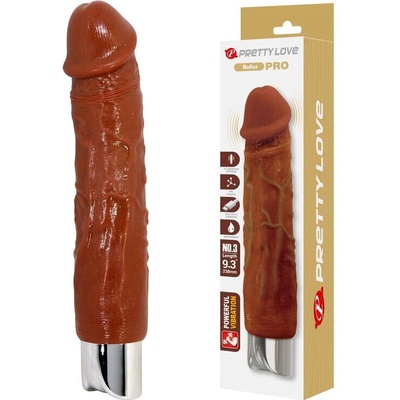 Pretty love pro realistic vibrator 23.5 cm 4.8 cm brown
