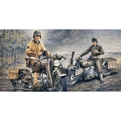 Italeri U.S. MOTORCYCLES D DAY SERIES NORMANDY 1944/2014 1:35