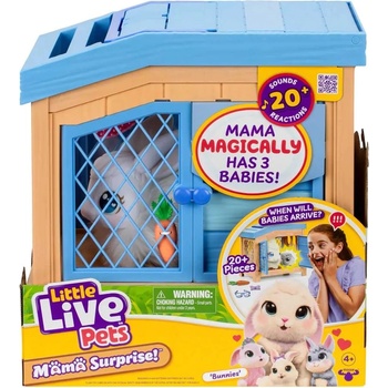 Moose Интерактивна играчка Moose Little Live Pets - Зайче с 3 изненади, Mama Surprise (26593)