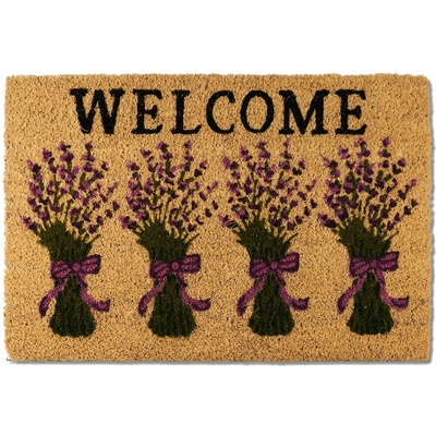 J-Line Ruco Print 759 lavender welcome Vícebarevný 40x60 cm