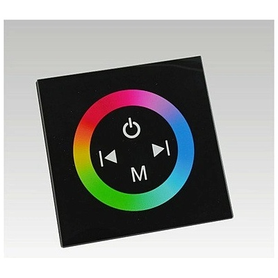 Příslušenství k LED osvětlení LED RGB contoller dotykový panel TM08 DC12-24V 3x4A černý