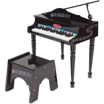 Melissa & Doug - Голямо пиано със столче - Черно (11315)