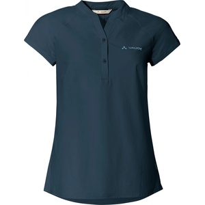 Vaude Дамска фланелка с къс ръкав за колоездене Vaude Women's Yaras SL Shirt II Cycling jersey - Dark Sea Uni - размер 46 (EU) (156-1887-0116)